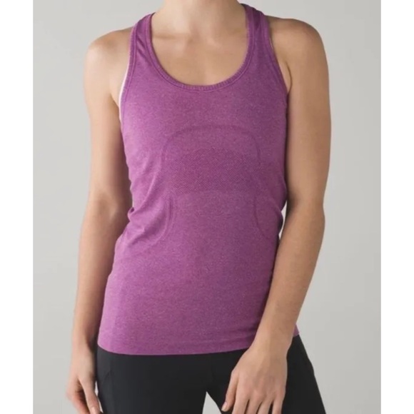 lululemon athletica Tops - Lululemon swiftly tank in stripe purple